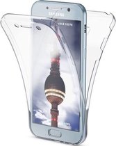 Edged Transparant Siliconen Gel TPU Hoesje Hoesje + Screenprotector voor Samsung Galaxy J5 (2015) - 360 Graden Bescherming Cover