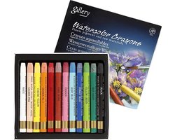Mungyo Gallery Aqua Crayons Aquarelkrijt Set 12 stuks