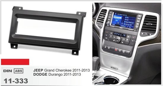 1-DIN JEEP Grand Cherokee 2011-2013 / DODGE Durango 2011-2013 frame Audiovolt 11-333