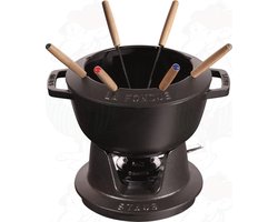 Staub Fondueset, 20cm zwart