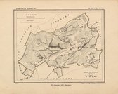 Historische kaart, plattegrond van gemeente Nuth in Limburg uit 1867 door Kuyper van Kaartcadeau.com