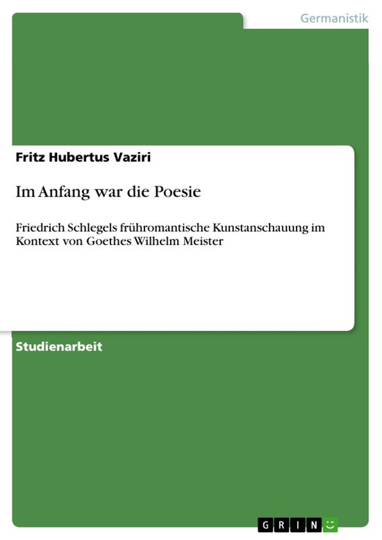 Im Anfang war die Poesie - cover