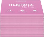 Magnetic Notes, set van 10 notitieboekjes maat M (100x74mm)x100 sheets Roze