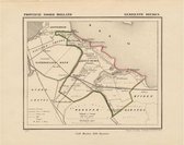 Historische kaart, plattegrond van gemeente Diemen in Noord Holland uit 1867 door Kuyper van Kaartcadeau.com