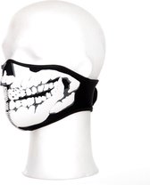 Masque de motard Crâne en néoprène 3D noir