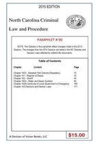 North Carolina Criminal Law and Procedure-Pamphlet 90