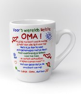 Kleur tekstmok  Oma