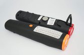LED Looplampen met magneet & haak - 2 Stuks - 21 x 5 x 3 cm - Rood & Oranje - Inclusief 12x AA batterijen