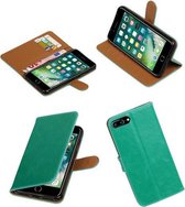Groen Pull-Up PU booktype wallet hoesje voor Apple iPhone 7 Plus / 8 Plus