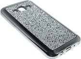 Bling bling hoesje zilver Geschikt voor Samsung Galaxy J5 (2015)