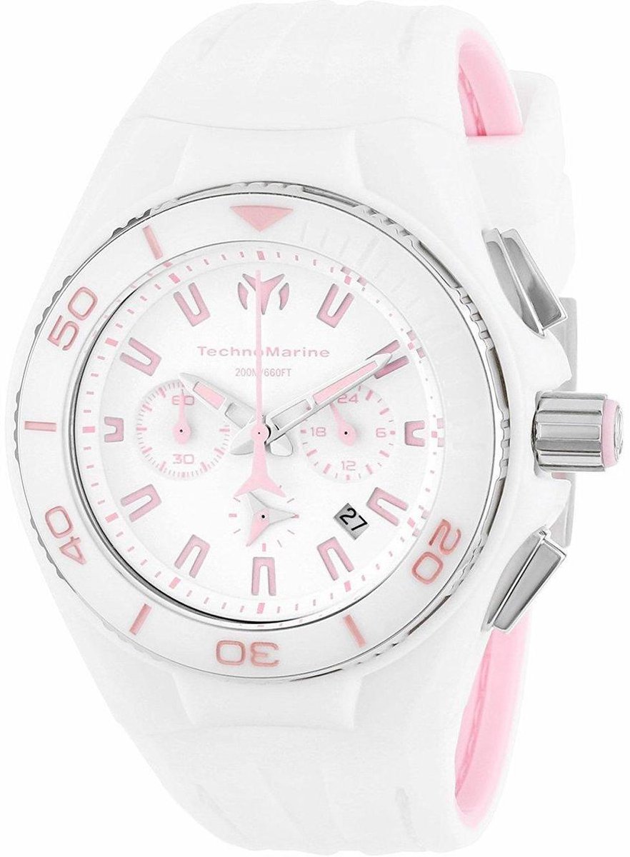 TechnoMarine Cruise Vision 113012 - Horloge - Kunststof - Wit - 40 mm
