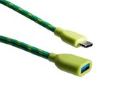 Boompods C2AUSB-GRN USB-kabel 1 m 3.2 Gen 1 (3.1 Gen 1) USB C USB A Groen
