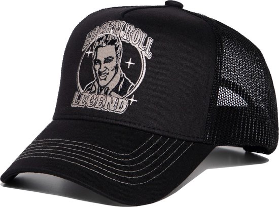 King Kerosin Trucker Cap ''Rockn Roll Legend'' KKI4C053 Black