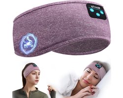 Bluetooth hoofdband hoofdtelefoon - ultralange speeltijd - slaaphoofdtelefoon met ingebouwde HD HiFi-luidsprekers - perfect voor slaaptraining yoga - zwart