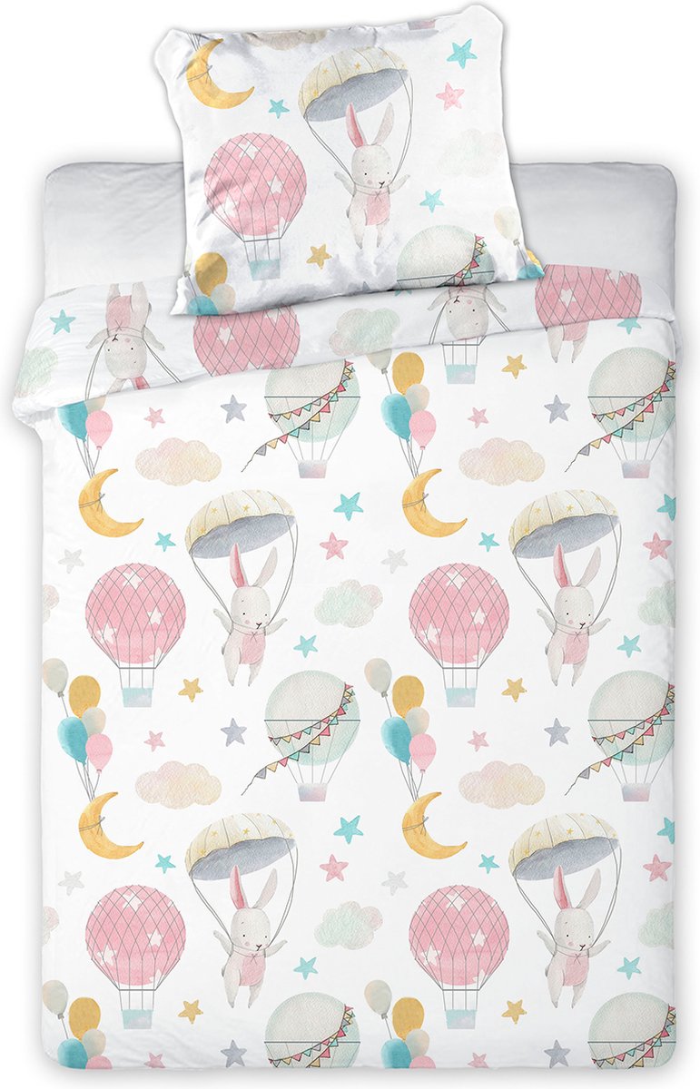 Animal Pictures BABY Dekbedovertrek Astronaut Bunny - 100 x 135 cm - Katoen
