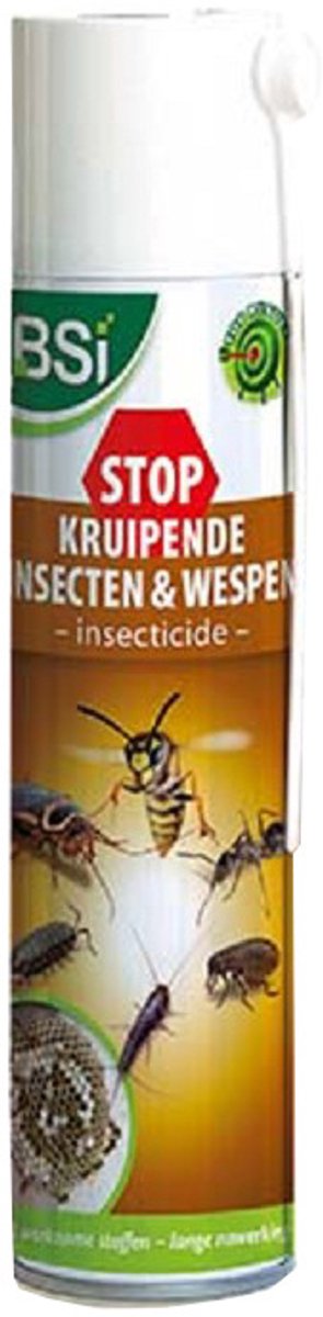 BSI - Insecticide Spray tegen vliegende en kruipende insecten - Krachtig en doeltreffende insecticide - 500 ml