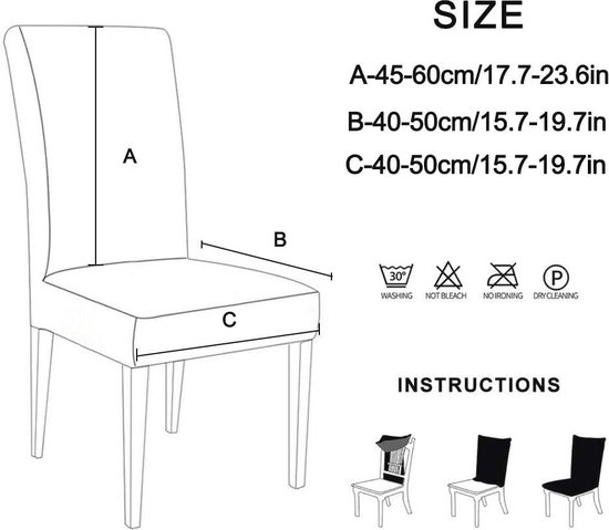 thumbnail: Flanel Barkruk Hoes - Rekbare Stoelbeschermer, Waterafstotend, Machinewasbaar (beige, Set Van 2)