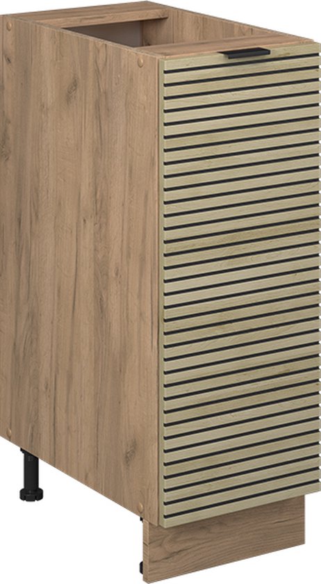 Vicco Fame-Line Armoire à pharmacie – 30 cm, WB Marbre Panneau chêne