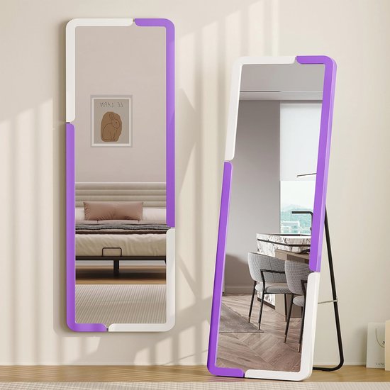 SDXYSTCE Miroir complet arqué, 160 x 50 cm, grand miroir de sol pleine