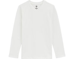 WE Fashion Jongens basic T-shirt met V-hals