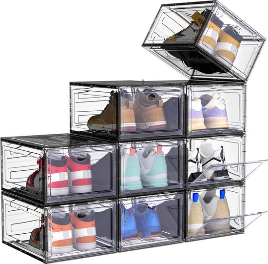 Schoenenbox Mahat - Transparant - 18 stuks - Sneakerbox - Schoenendoos
