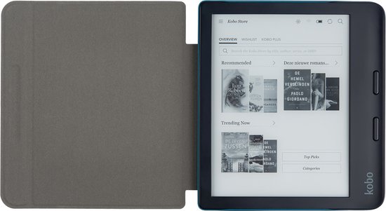 Gecko Covers Hoes geschikt voor Kobo Libra 2 - Easy-Click 2.0 Cover - Petrol van Gecko Covers — afbeelding 4