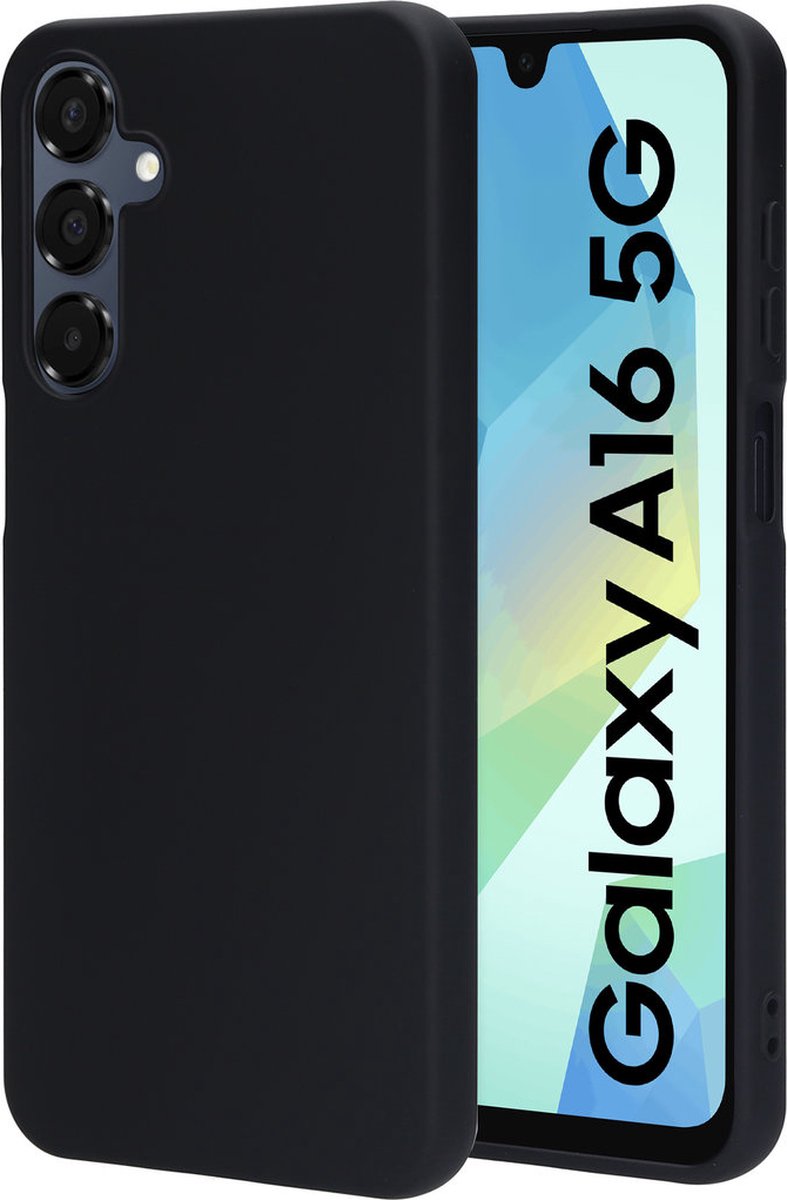 Mobiparts hoesje geschikt voor de Samsung Galaxy A16 - Siliconen - Zwart