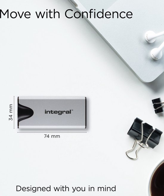 SSD Integral SlimXpress Portable USB-C 1TB van Merkloos — afbeelding 2