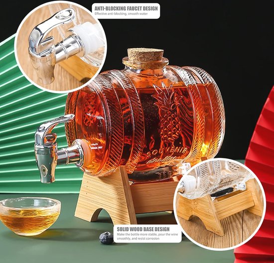 Glazen kan met kraan - Koop online | KitchenLab
