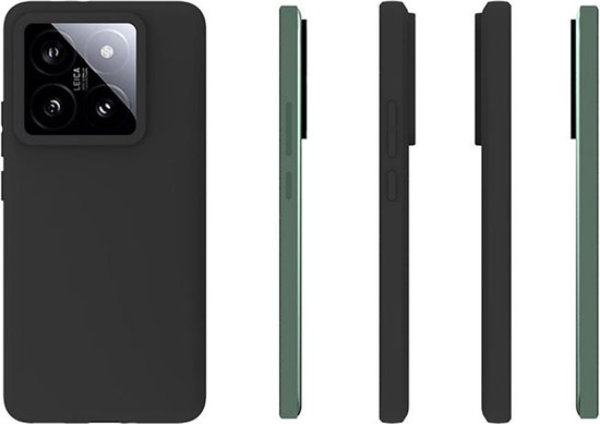 Coque Xiaomi 14T Pro - MobyDefend TPU Back Cover - Zwart Mat - Étui pour Téléphone Portable - Étui de Téléphone Adapté pour : Xiaomi 14T Pro