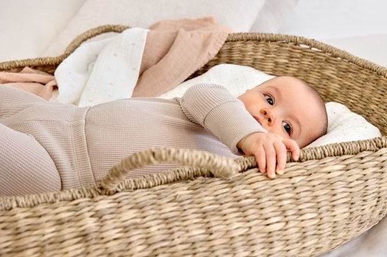 Lässig Hydrofiele luier swaddle doek 3 stuks 85 x 85 cm - Moon peach van Lässig — afbeelding 3