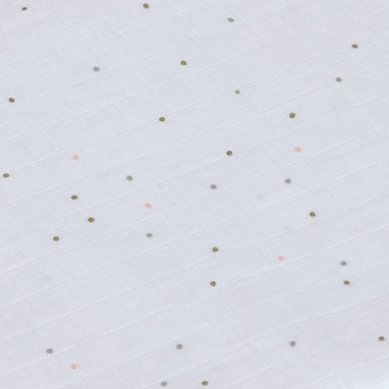 Lässig Hydrofiele luier swaddle doek 3 stuks 85 x 85 cm - Moon peach van Lässig — afbeelding 5