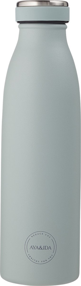 AYA & IDA - Drinking Bottle - Thermosfles - waterfles - 500ml - MINT GREEN