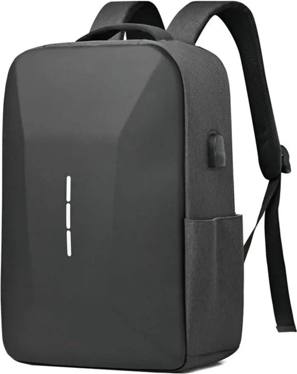Mygroot- Waterdichte Rugzak - Inclusief Usb Oplaadstation - Anti Diefstal - Laptop tas t/m 17 inch - Voor dames en heren - Schooltas – Grijs