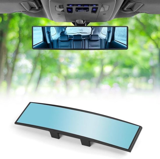 Verstelbare Binnenspiegel voor Auto's SUV's Vrachtwagens - Panoramische Spiegel met Klem - Gemakkelijk te Installeren