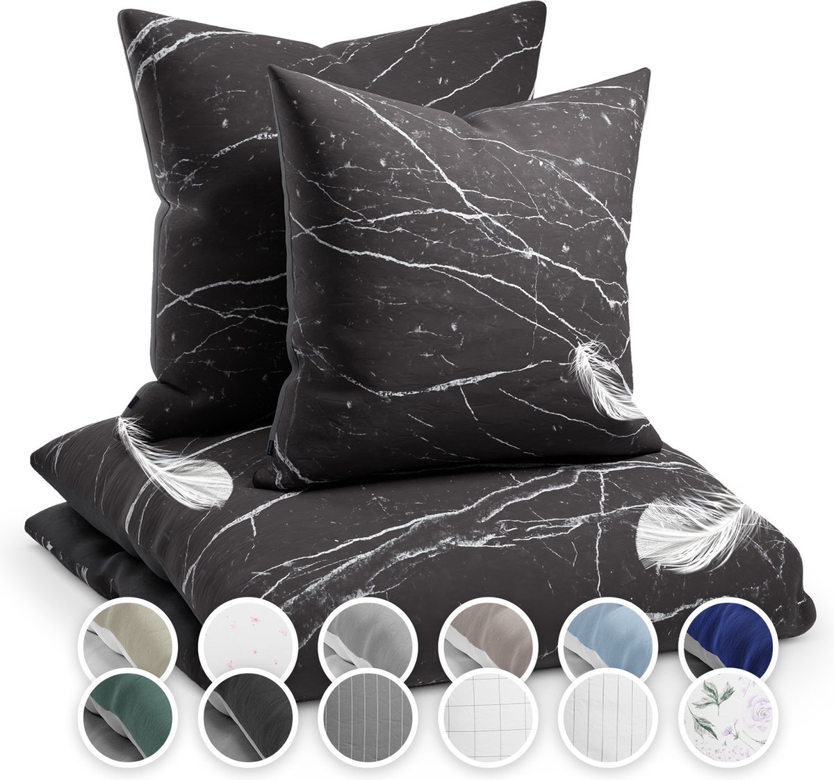 Sleepwise Soft Wonder Beddengoed, OEKO-TEX Microfleece 240x220, 2 Kussenslopen & 1 Dekbedovertrek, Ademend, Antistatisch, Hypoallergeen, Kreukvrij