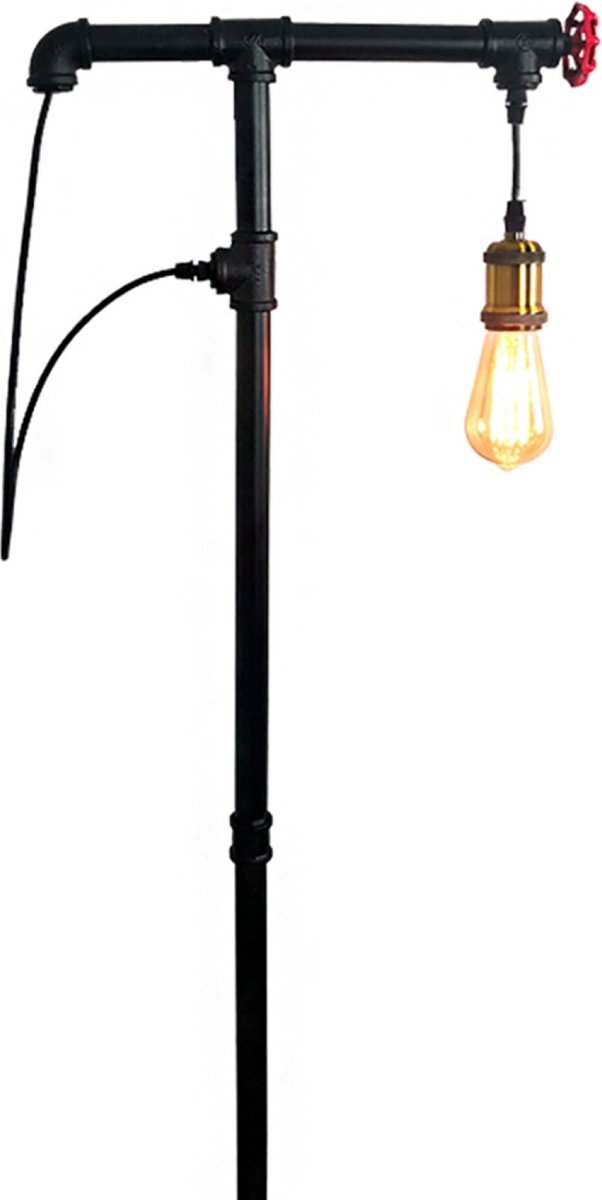 OHNO - Woonaccessoires - Dorado Vloerlamp - Zwart - Tijdloos - Modern - Industrieël