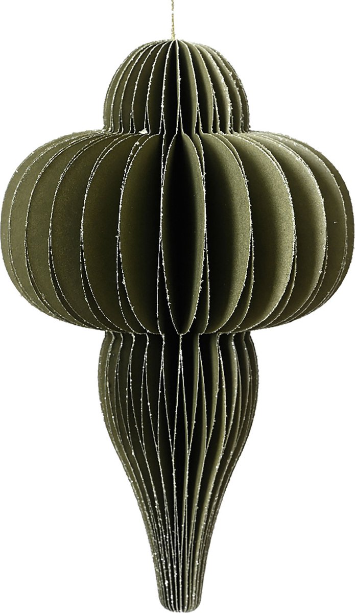Ornament papier groen