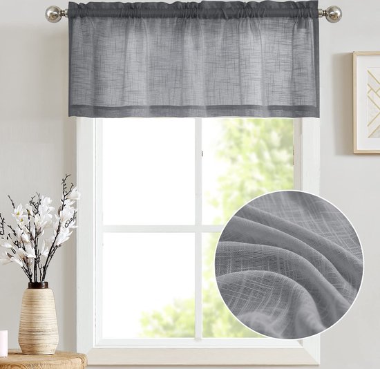 Goodivery ® Transparant en Stijlvol Bistrogordijn voor Kleine Ramen in Huis