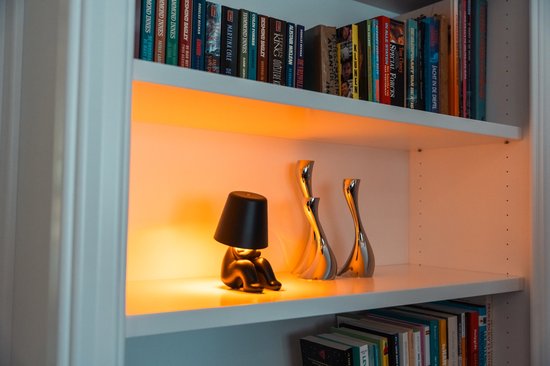 Luxus Lampe de table sans fil rechargeable Bins Brother - Or - Set de 5 - Lampe de table décorative - Lampe de nuit - Lampe de table de chambre - Lampe de bureau - LED - Tactile - Intensité variable - Sans fil - Fonctionne sur piles