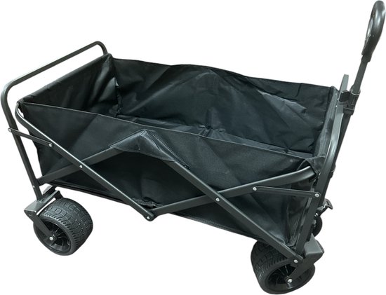 Bolderkar - Opvouwbare stationswagen Outdoor All Terrain Trolley - Picknickkar Opvouwbare Handkarretje Tuinkarretje - Kampwagen Draagbare Buitenwagen- 360° Voorwielrotatie van Merkloos	 — afbeelding 2