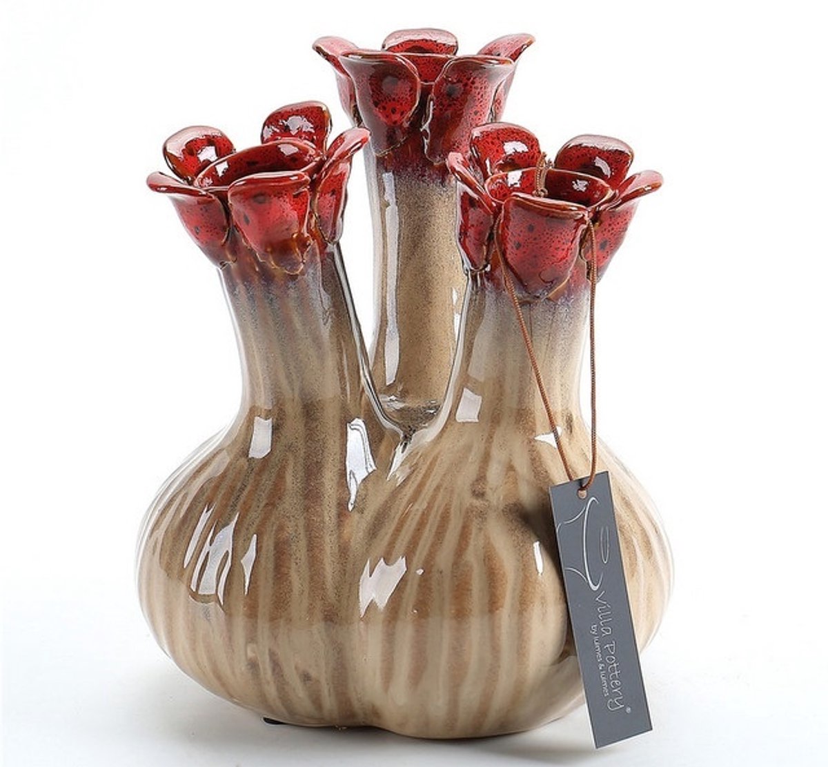 Villa Pottery Vaas Quito 16x16x18 Hoog rood