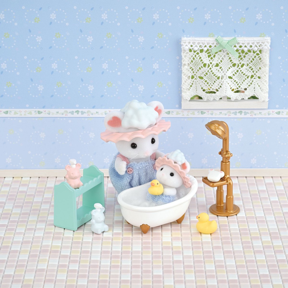 Sylvanian Families 5805 Bubbel badtijd broer- zus — cadeau in Spellen & Speelgoed - foto 4