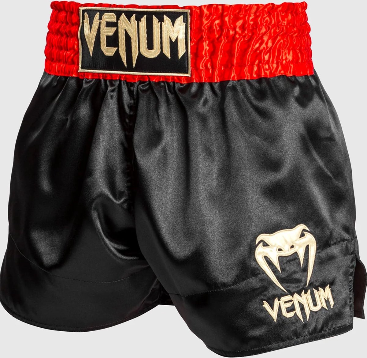 Venum Classic Muay Thai Shorts Zwart Rood Goud - L