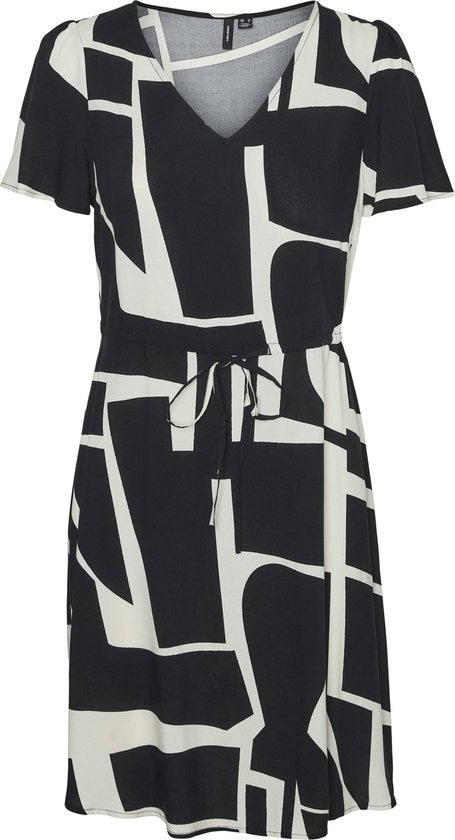 VERO MODA VMEASY JOY SS ROBE COURTE WVN GA Robe Femme - Taille S