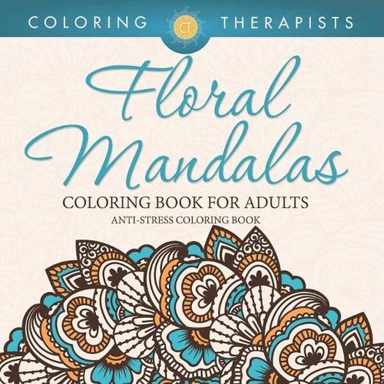 Floral Mandalas Coloring Book For Adults - cover
