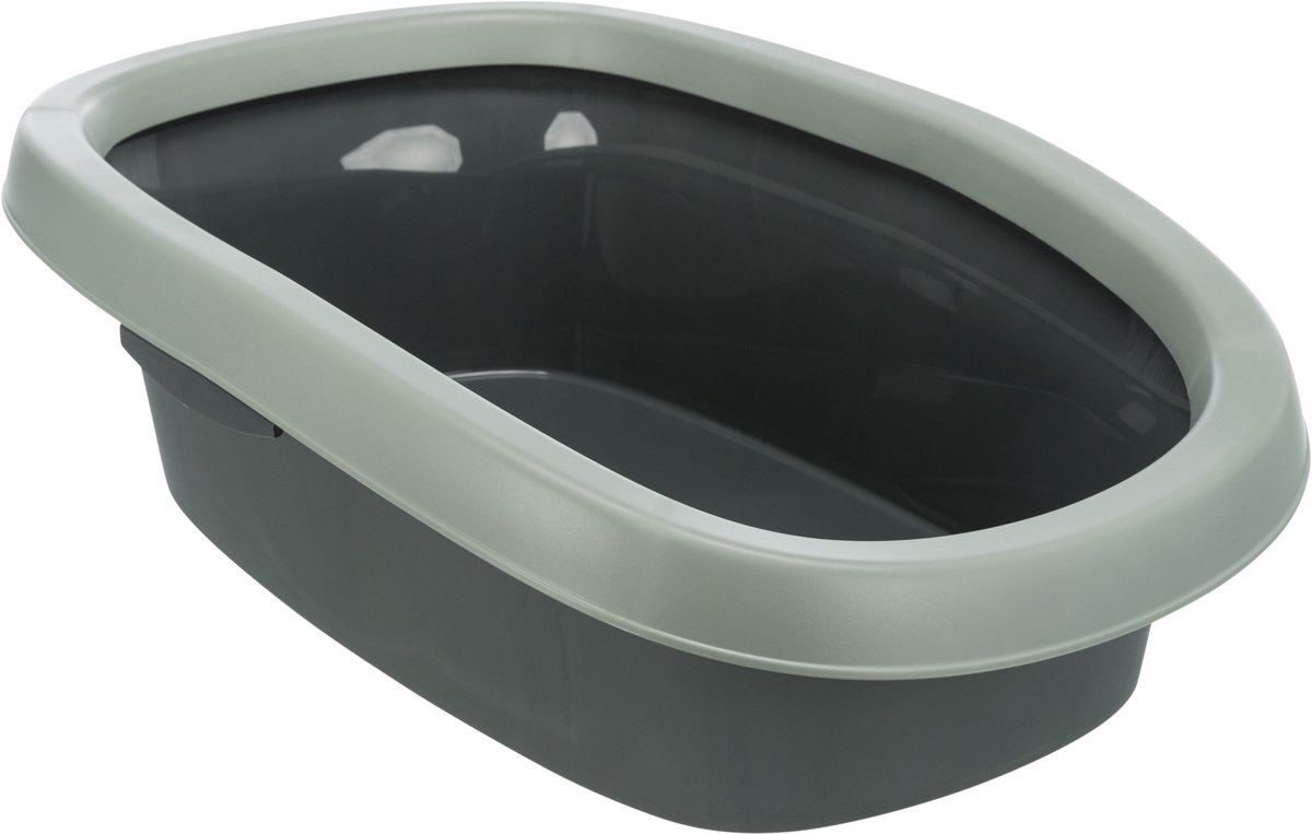 Trixie Be Eco Carlo kattenbak met rand - L 58 x B 38 x H 17 cm