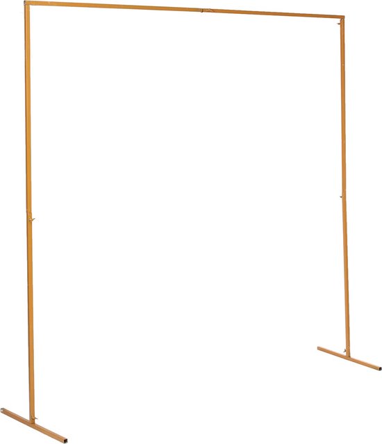 FUHSY Witte boog-backdrop standaard met coverset 2,2 m dubbelzijdige