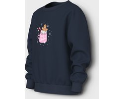 NAME IT - NKFVISMAS LS NREG SWEAT BRU - Meisjes - Sweaters
