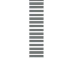 vidaXL - Zebra - rolgordijn - 55x200 - cm - stofbreedte - 50,9 - cm - donkergrijs